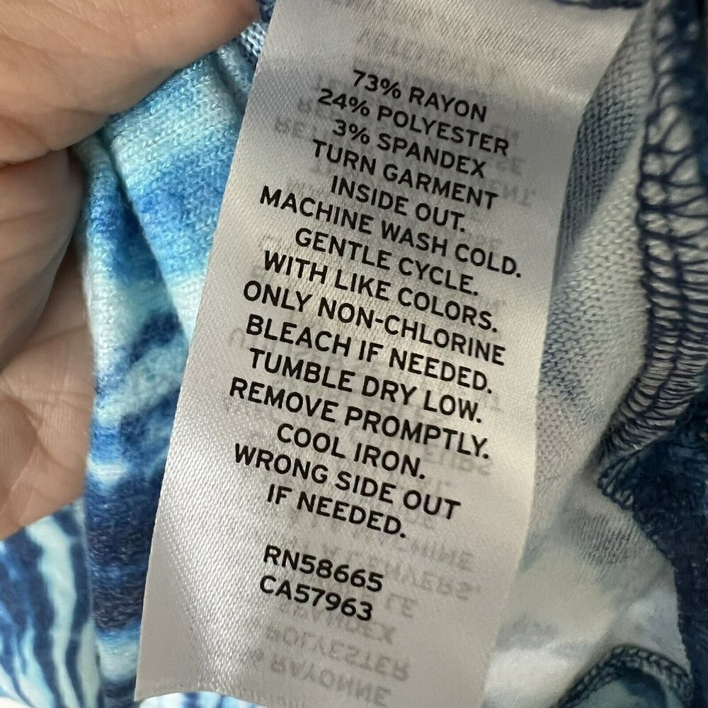 NWT NORDSTROM BP. Blue Tie Dye High-Low Tunic Sweatshirt MEDIUM Indigo blue - Picture 10 of 12